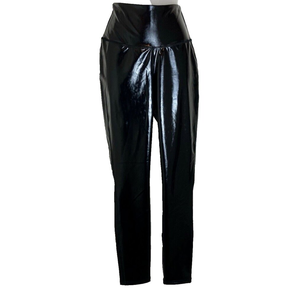 CALIA STAY POWERFUL Faux Patent Leather Leggings Women's XS High Waisted